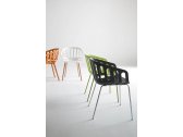 Кресло пластиковое Gaber Basket BP полимер-сталь, технополимер коричневый Фото 2
