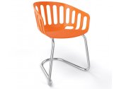 Кресло пластиковое Gaber Basket CTL металл, технополимер оранжевый Фото 1