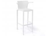 Кресло пластиковое барное Gaber Spyker Stool B технополимер белый Фото 1