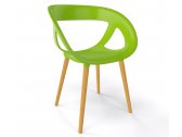 Кресло пластиковое Gaber Moema BL бук, технополимер зеленый Фото 1