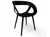 Кресло пластиковое Gaber Moema BP полимер-сталь, технополимер черный Фото 1