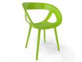 Кресло пластиковое Gaber Moema BP полимер-сталь, технополимер зеленый Фото 1