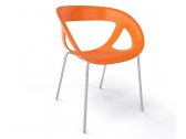 Кресло пластиковое Gaber Moema 69 металл, технополимер оранжевый Фото 1