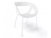 Кресло пластиковое Gaber Moema 69 металл, технополимер белый Фото 1