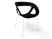 Кресло пластиковое Gaber Moema 69 металл, технополимер черный Фото 1