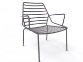 Лаунж-кресло металлическое Gaber Link Lounge металл серый Фото 1