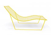 Шезлонг-лежак металлический Gaber Link Lounge металл желтый Фото 4