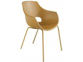 Кресло пластиковое PAPATYA Opal-ML Pro сталь, стеклопластик темно-желтый Фото 1