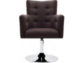 Кресло с обивкой Профдиван Граф дерево, металл, кожа темно-серый Фото 2