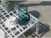 Столик пластиковый кофейный Nardi Komodo Tavolino Vetro стеклопластик, стекло белый Фото 5
