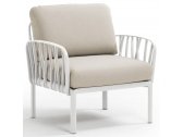 Кресло пластиковое с подушками Nardi Komodo Poltrona стеклопластик, TECH белый, панама Фото 1