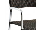 Кресло плетеное Grattoni GS 933 алюминий, искусственный ротанг коричневый Фото 3