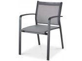 Кресло металлическое текстиленовое Grattoni GS 936 алюминий, текстилен антрацит Фото 1