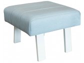 Кресло-шезлонг с пуфом Grattoni Nozum алюминий, ткань sunbrella белый, светло-серый Фото 3
