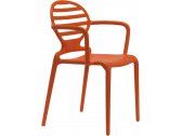Кресло пластиковое Scab Design Cokka стеклопластик оранжевый Фото 1
