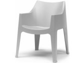 Кресло пластиковое огнестойкое Scab Design Coccolona технополимер светло-серый Фото 1