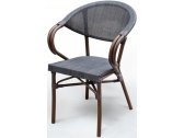 Кресло на металлокаркасе Afina D2003S-AD64 Brown текстилен, алюминий коричневый, графит Фото 1
