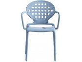Кресло пластиковое Scab Design Colette стеклопластик голубой Фото 1