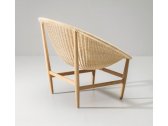 Кресло плетеное Kettal Basket дуб, натуральный ротанг бежевый Фото 2