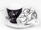 Кофейные пары для капучино Ancap Giotto фарфор деколь Italia in Bici Фото 3