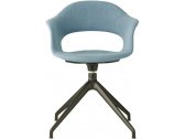 Кресло офисное с обивкой Scab Design Lady B Pop алюминий, технополимер, ткань черный, голубой Фото 1