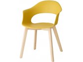 Кресло пластиковое Scab Design Natural Lady B бук, технополимер отбеленный бук, желтый Фото 1