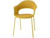 Кресло с обивкой Scab Design Lady B Pop сталь, технополимер, ткань желтый Фото 1