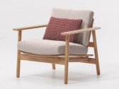 Кресло деревянное с подушкой Kettal Riva тик, ткань Фото 1