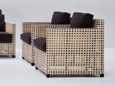 Кресло плетеное мягкое Gervasoni Wk 581 бук, натуральная кожа, ткань Фото 1
