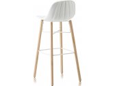 Стул барный пластиковый Chairs & More Babah W-SG-80 бук, сталь, полиуретан Фото 1
