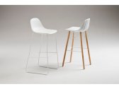 Стул барный пластиковый Chairs & More Babah W-SG-80 бук, сталь, полиуретан Фото 5