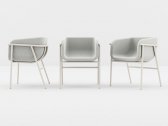Кресло с обивкой Chairs & More Flora сталь, ткань, полиуретан Фото 5