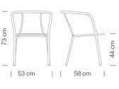 Кресло плетеное Et al. (Metalmobil) 001 сталь, ксилопласт Фото 2