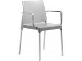 Кресло пластиковое Scab Design Chloe Mon Amour алюминий, технополимер светло-серый Фото 1