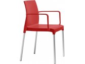 Кресло пластиковое Scab Design Chloe Mon Amour алюминий, технополимер красный Фото 1