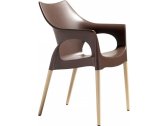 Кресло пластиковое Scab Design Natural Ola бук, технополимер натуральный бук, какао Фото 1