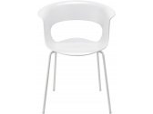 Кресло пластиковое Scab Design Miss B Antishock coated frame сталь, поликарбонат белый Фото 1