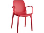 Кресло пластиковое Scab Design Ginevra стеклопластик красный Фото 1