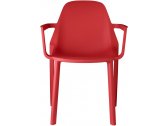 Кресло пластиковое Scab Design Piu стеклопластик красный Фото 1
