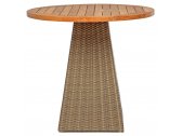 Стол деревянный плетеный Giardino Di Legno Gipsy искусственный ротанг, тик белый Фото 6
