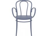 Кресло пластиковое Siesta Contract Victor XL стеклопластик темно-серый Фото 7