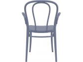 Кресло пластиковое Siesta Contract Victor XL стеклопластик темно-серый Фото 8