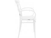 Кресло пластиковое Siesta Contract Cross XL стеклопластик белый Фото 5