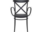 Кресло пластиковое Siesta Contract Cross XL стеклопластик черный Фото 6