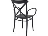 Кресло пластиковое Siesta Contract Cross XL стеклопластик черный Фото 6