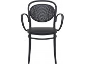 Кресло пластиковое Siesta Contract Marcel XL стеклопластик черный Фото 7