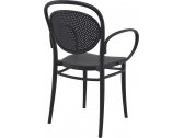 Кресло пластиковое Siesta Contract Marcel XL стеклопластик черный Фото 6