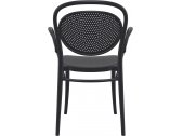 Кресло пластиковое Siesta Contract Marcel XL стеклопластик черный Фото 8