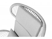 Кресло плетеное Grattoni Fiji алюминий, роуп, олефин белый, светло-серый Фото 3