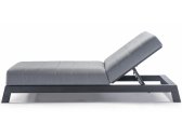 Шезлонг-лежак металлический Grattoni Bite  алюминий, ткань sunbrella антрацит, темно-серый Фото 1